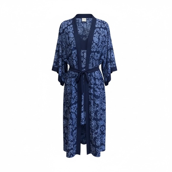blue ginger hawaiian dresses Sunny Long Blue Ginger Ladies Dress | Jade Fashion